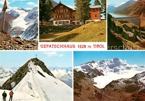 AK / Ansichtskarte Kaunertal Gepatschhaus mit oelgrubenjoch Gebirgspanorama Kaunertalstausee Kaunertal