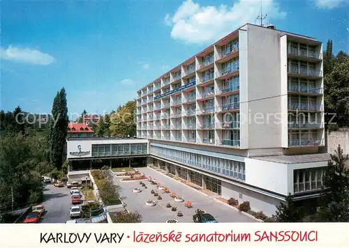 AK / Ansichtskarte Karlovy_Vary_Karlsbad Lazenske sanatorium Sanssouci Kurklinik 