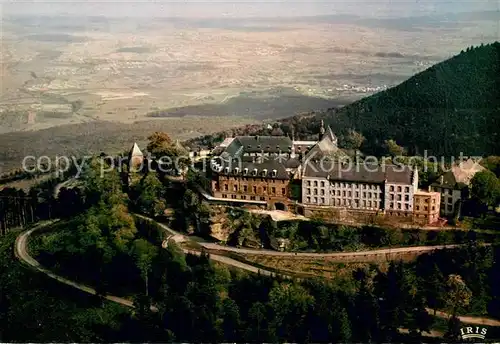 AK / Ansichtskarte Mont Sainte Odile_Mont Ste Odile Le couvent et la plaine d Alsace vue aerienne Mont Sainte Odile