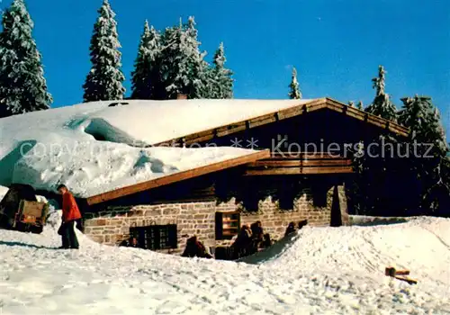 AK / Ansichtskarte Neuschoenau Lusenschutzhaus am Lusengipfel Nationalpark Bayerischer Wald Neuschoenau