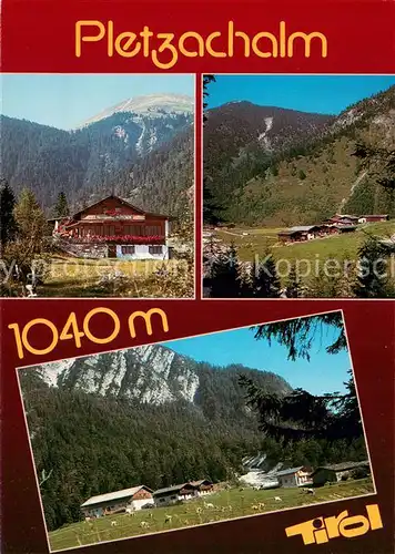 AK / Ansichtskarte Pertisau_Achensee Pletzachalm Landschaftspanorama Alpen Pertisau Achensee