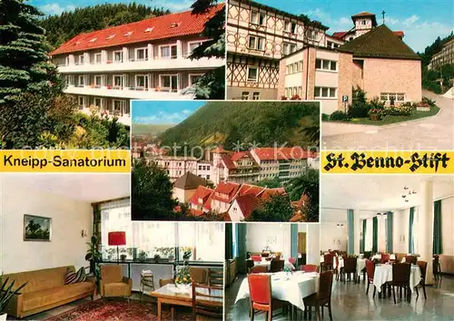 AK / Ansichtskarte Bad_Lauterberg Kneipp Sanatorium St. Benno Stift Bad_Lauterberg
