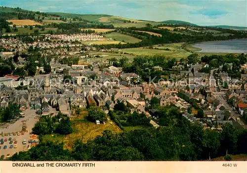 AK / Ansichtskarte Dingwall and the Cromarty Firth aerial view Dingwall