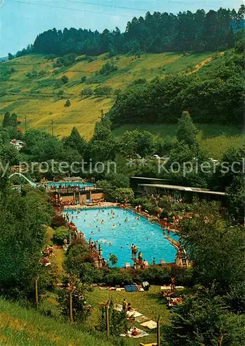 AK / Ansichtskarte Weisenbach_Murgtal Schwimmbad im Schwarzwald Weisenbach Murgtal