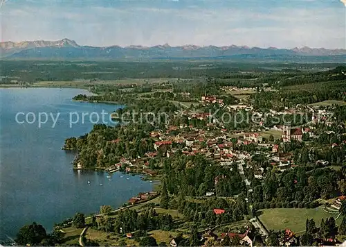 AK / Ansichtskarte Tutzing_Starnberger_See Fliegeraufnahme 