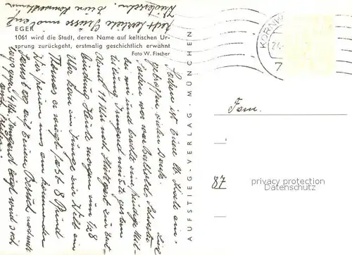 AK / Ansichtskarte Eger_Cheb_Tschechien Kirche 