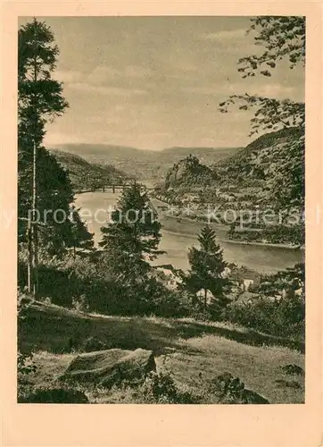 AK / Ansichtskarte Aussig_Usti_nad_Labem mit Schreckenstein 