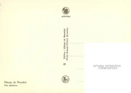 AK / Ansichtskarte Maredret Abbaye de Maredret Vue aerienne Maredret