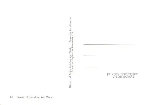 AK / Ansichtskarte London Tower of London Air View London