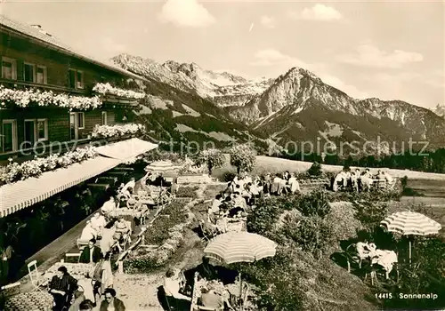 AK / Ansichtskarte Sonthofen_Oberallgaeu Alpen Moor und Kneippbad Sonnenalp Panorama Sonthofen Oberallgaeu