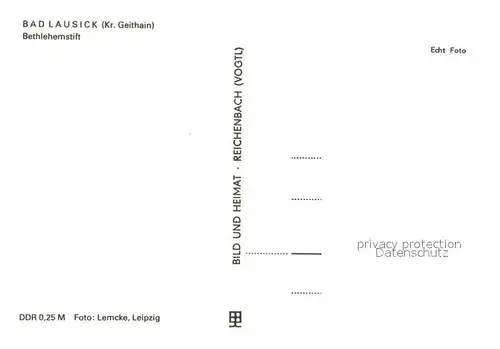 AK / Ansichtskarte Bad_Lausick Bethlehemstift Bad_Lausick