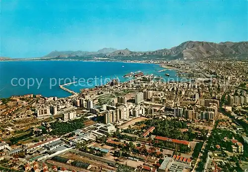 AK / Ansichtskarte Palermo_Sicilia Kuestenpanorama Fliegeraufnahme Palermo_Sicilia