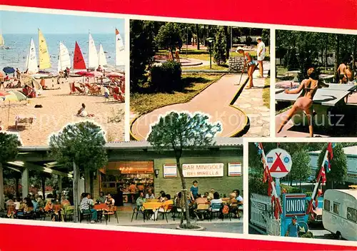 AK / Ansichtskarte Cavallino_Venezia Camping Union LLido Gaststaette Tischtennis Minigolf Strand Segeln Cavallino Venezia