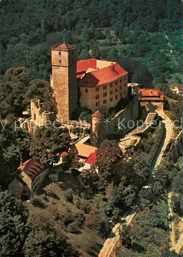 AK / Ansichtskarte Neckarmuehlbach Burg Guttenberg ueber dem Neckartal Fliegeraufnahme Neckarmuehlbach