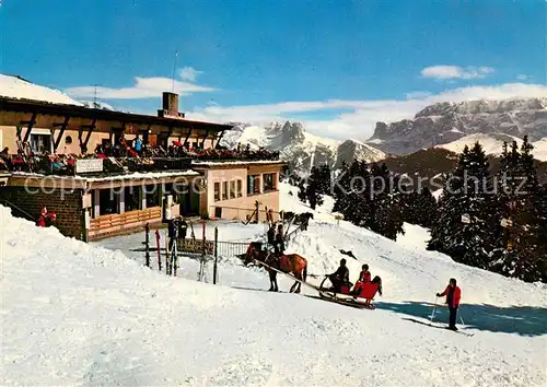 AK / Ansichtskarte Seiser_Alm_Dolomiten Seilbahn Bergstation Wintersport 