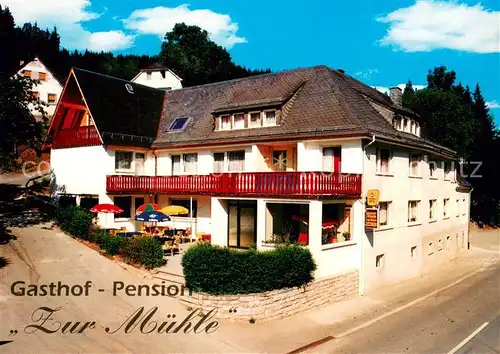 AK / Ansichtskarte Schwarzenbach_Wald Gasthof Pension Zur Muehle Schwarzenbach Wald