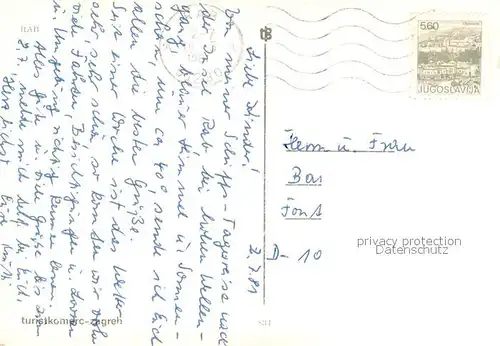 AK / Ansichtskarte Rab_Croatia Fliegeraufnahme Rab_Croatia