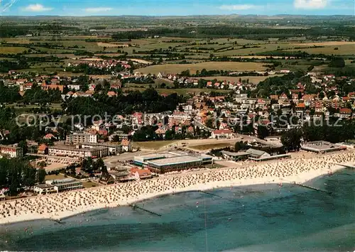 AK / Ansichtskarte Groemitz_Ostseebad Ostseeheilbad Bad an der Sonnenseite Fliegeraufnahme Groemitz_Ostseebad