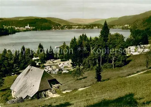 AK / Ansichtskarte Titisee Seehaeusle mit Zeltplatz im Schwarzwald Titisee