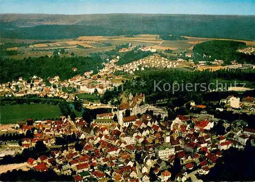 AK / Ansichtskarte Sigmaringen mit Schloss Fliegeraufnahme Sigmaringen