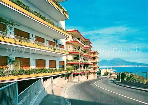 AK / Ansichtskarte Napoli_Neapel Via Petrarca e Vesuvio Napoli Neapel