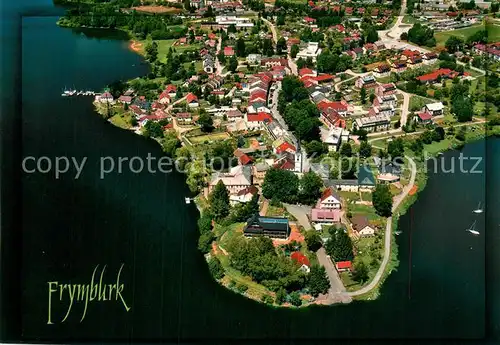 AK / Ansichtskarte Frymburk_Friedberg_Czechia Fliegeraufnahme 
