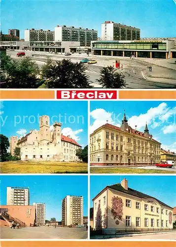 AK / Ansichtskarte Breclav_Lundenburg Wohnsiedlung Hochhaeuser Innenstadt Gebaeude Breclav_Lundenburg