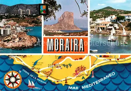 AK / Ansichtskarte Moraira Diversos aspectos Moraira