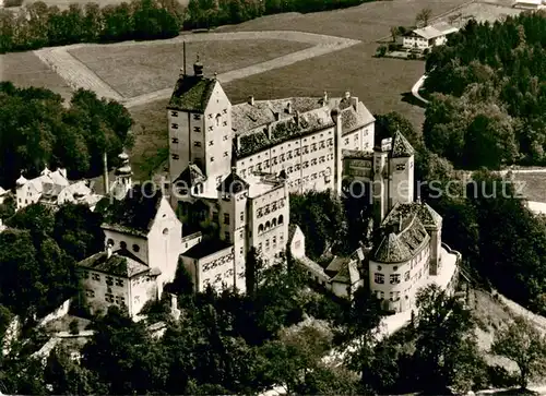 AK / Ansichtskarte Hohenaschau_Chiemgau Schloss Hohenaschau Fliegeraufnahme Hohenaschau Chiemgau