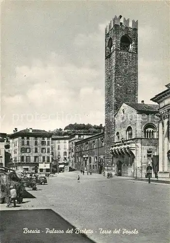 AK / Ansichtskarte Brescia Palazzo del Broletto Torre del Popolo Brescia