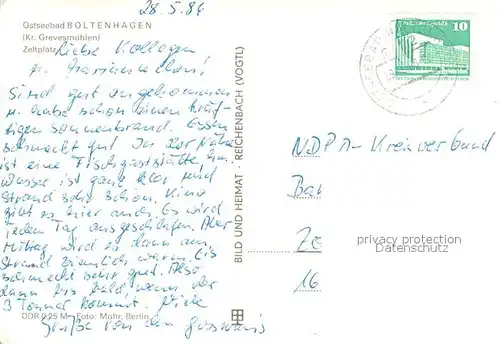 AK / Ansichtskarte Boltenhagen_Ostseebad Zeltplatz Boltenhagen_Ostseebad