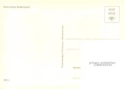 AK / Ansichtskarte Rottenbuch_Oberbayern Pfarrkirche Rottenbuch Rottenbuch Oberbayern