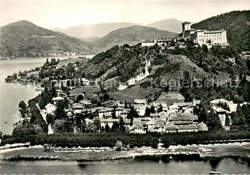 AK / Ansichtskarte Angera_Lago_Maggiore Fliegeraufnahme 