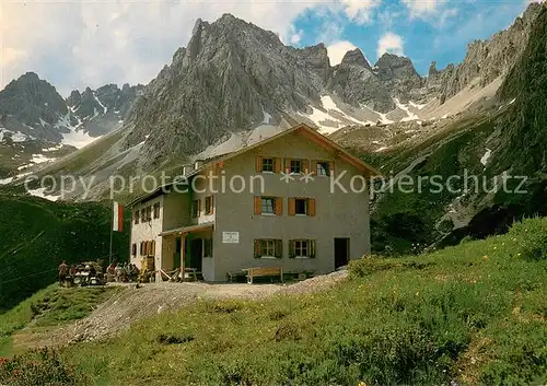 AK / Ansichtskarte Zams Steinseehuette mit Spielerturm Parzinnspitze und Steinkarspitze Zams