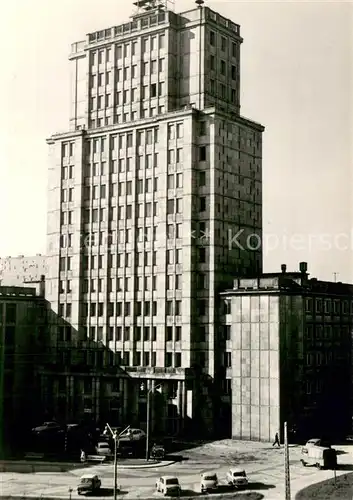 AK / Ansichtskarte Lodz_Litzmannstadt Wiezowiec przy ulicy Henryka Sienkiewicza 