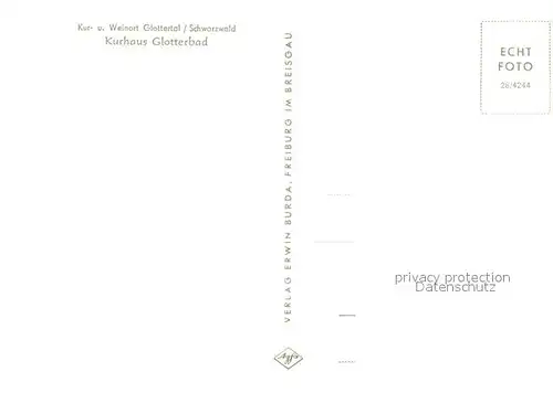 AK / Ansichtskarte Glottertal Kurhaus Glotterbad Glottertal