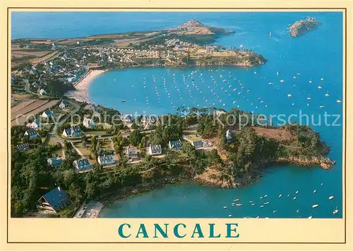 AK / Ansichtskarte Cancale Port Pican Plage de Port Mer et la poinnte du Grouin vue aerienne Cote d Emeraude Cancale