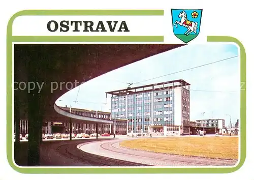 AK / Ansichtskarte Ostrava_Maehrisch_Ostrau Posta Ostrava 2 Postgebaeude 