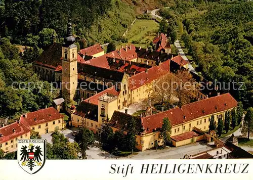 AK / Ansichtskarte Heiligenkreuz_Niederoesterreich Zisterzienserstift Stift Heiligenkreuz Fliegeraufnahme Heiligenkreuz