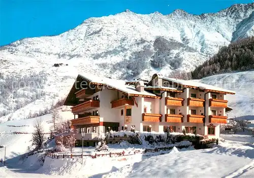 AK / Ansichtskarte Schnals_Bozen_Suedtirol Hotel am Fels Winterpanorama Alpen Schnals_Bozen_Suedtirol