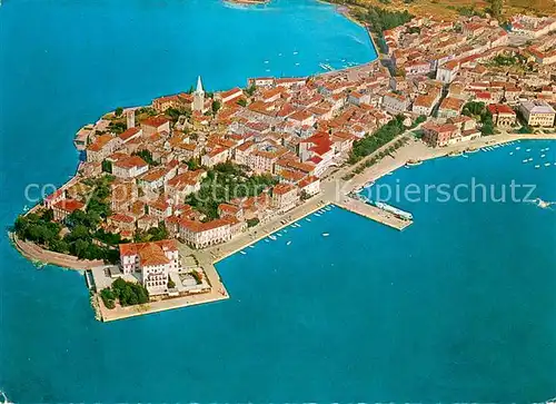 AK / Ansichtskarte Porec Halbinsel Altstadt Fliegeraufnahme Porec
