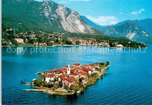 AK / Ansichtskarte Isola_Pescatori_Lago_Maggiore e Baveno Fliegeraufnahme 