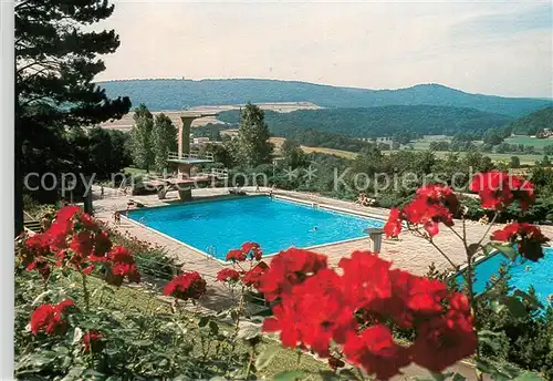 AK / Ansichtskarte Bad_Kissingen Terrassen Freischwimmbad Bad_Kissingen