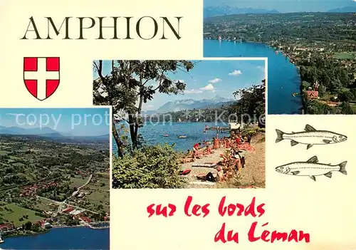 AK / Ansichtskarte Amphion Sur les bords du Leman Lieu de sejour dAnna de Noalles a la Villa Bassaraba Amphion