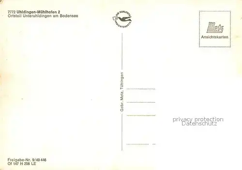 AK / Ansichtskarte Unteruhldingen_Bodensee Pfahlbauten Fliegeraufnahme 