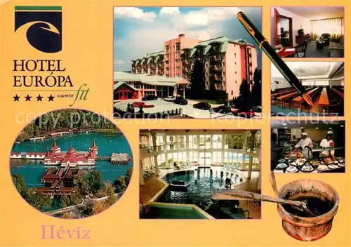 AK / Ansichtskarte Heviz Hotel Europa Teilansichten Fliegeraufnahme Heviz