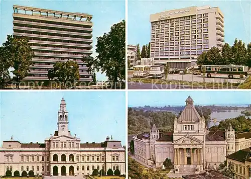 AK / Ansichtskarte Arad Hotelul Astoria Primaria municipiului Hotelul Parc Palatul cultural Arad