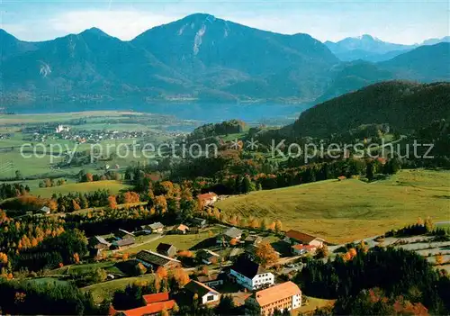 AK / Ansichtskarte Grossweil Freilichtmuseum an der Glentleiten Museumsgelaende mit Kochelsee und Kloster Schlehdorf Fliegeraufnahme Grossweil