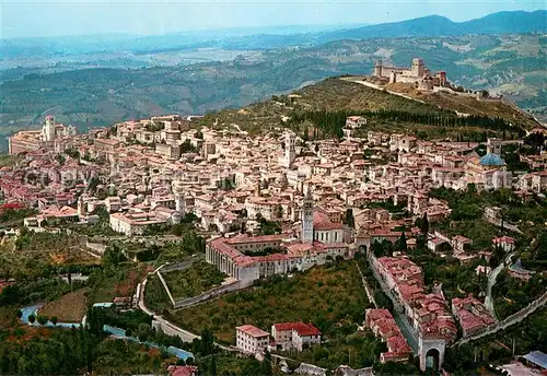 AK / Ansichtskarte Assisi_Umbria Panorama dall aereo Assisi Umbria
