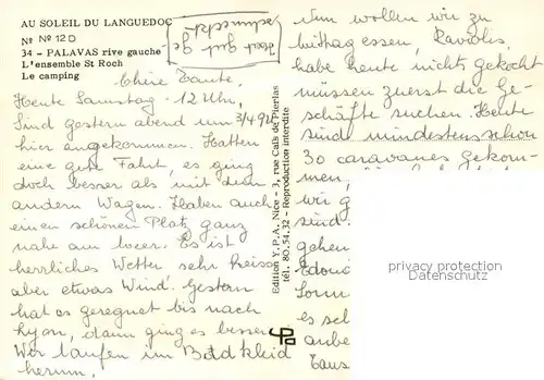 AK / Ansichtskarte Palavas les Flots_Herault Ensemble Saint Roch Camping vue aerienne Palavas les Flots_Herault